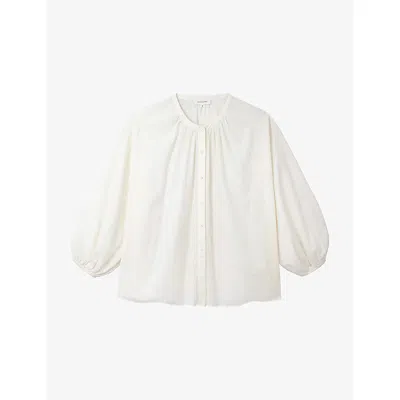 The White Company S Voile Boho Cotton Blouse White