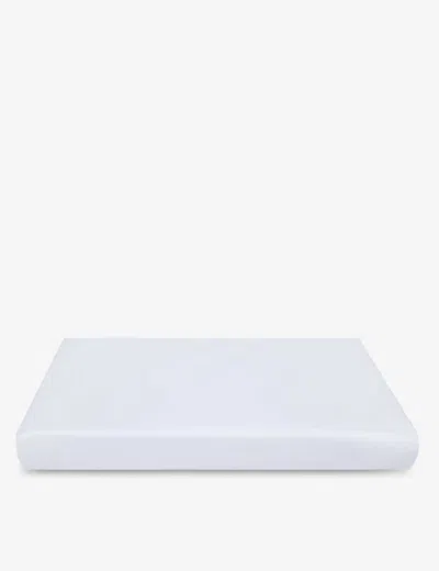The White Company White Sateen Cotton Single Fitted Sheet
