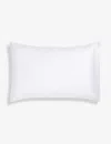 The White Company White Sateen Cotton Pillowcase 50cm X 75cm In White