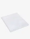 The White Company White Sateen Cotton Single Flat Sheet In White