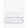 The White Company Savoy Cotton Duvet Cov In White/mink