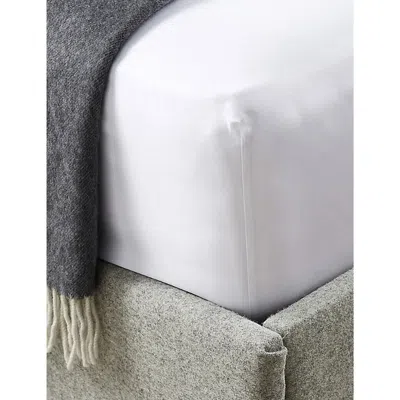 The White Company Savoy Double Fitted Sheet In White