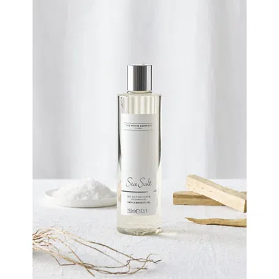 The White Company Sea Salt Bath And Shower Gel 250ml In White