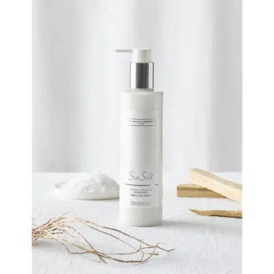 The White Company Sea Salt Hand And Nail Cream 250ml In White