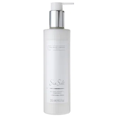 The White Company Sea Salt Hand & Nail Cream 250ml In White