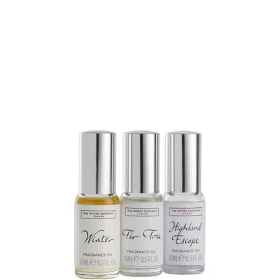 The White Company Seasonal Fragrance Oil Set In Transparent