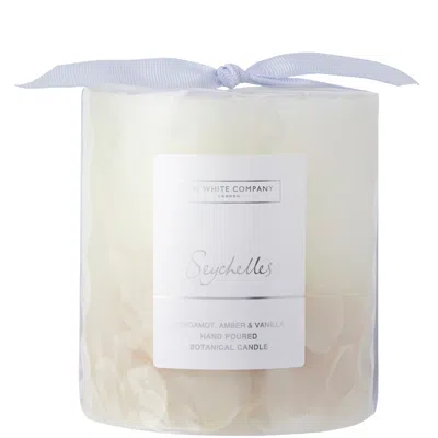 The White Company Seychelles Medium Botanical Candle 660g In Blue