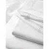 The White Company Symons Double-row Cord Egyptian Cotton Flat Sheet Emperor Size 320x290cm Whtesilver