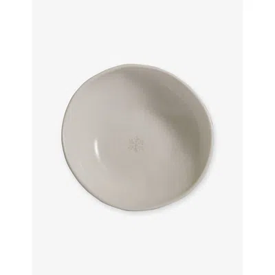 The White Company Snowflake Set Of Two Porcelain Serving Bowls In White
