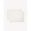 The White Company Sofia Quilted Cotton Placemats Set Of Two In White