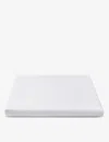 The White Company White Somerton King Cotton Deep Fitted Sheet 200cm X 150cm In White