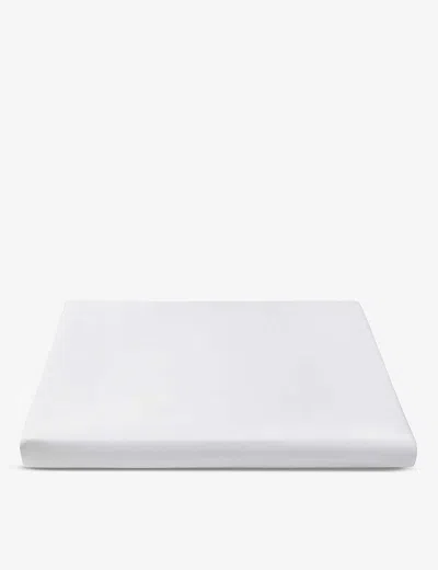 The White Company White Somerton King Cotton Deep Fitted Sheet 200cm X 150cm