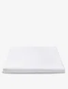 The White Company White Somerton Super King Cotton Fitted Sheet 180cm X 200cm In White