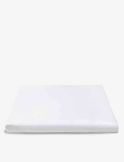 The White Company White Somerton Super King Cotton Fitted Sheet 180cm X 200cm
