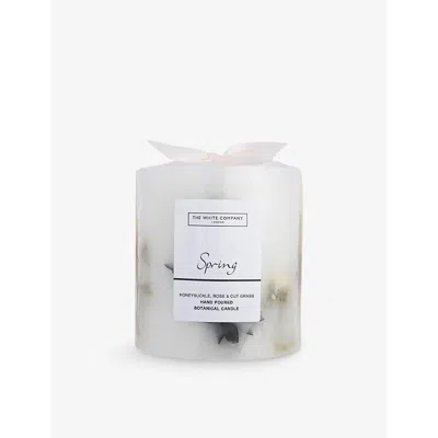The White Company Spring Botanical Medium Mineral-wax Candle In None/clear