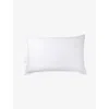 THE WHITE COMPANY SYMONS RECTANGLE MEDIUM SOFT COTTON SATEEN, DOWN AND FEATHER SUPER KING PILLOW 50CM X 90CM