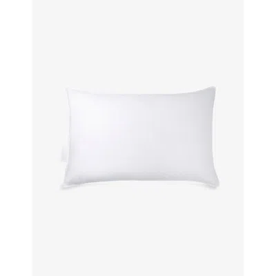 The White Company Symons Rectangle Medium Soft Cotton Sateen, Down And Feather Super King Pillow 50cm X 90cm In None/clear