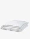 The White Company Ultimate Symons 4.5 Tog Cotton Sateen And Goose-down Double Duvet In None/clear