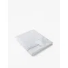 The White Company Vendish Cotton Flat Sheet Whtesilver