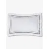The White Company Vendish Oxford Egyptian-cotton Pillowcase 30 X 50cm In White/mink