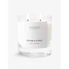 THE WHITE COMPANY THE WHITE COMPANY VETIVER AND CITRON MINERAL-WAX SCENTED CANDLE 280MG