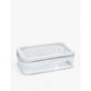 THE WHITE COMPANY THE WHITE COMPANY WHITE INFLIGHT CLEAR COSMETIC CASE