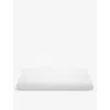 The White Company White Savoy Deep Fitted Cotton Sheet In White