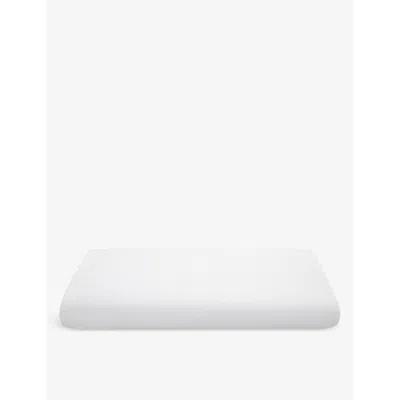 The White Company White Savoy Deep Fitted Cotton Sheet