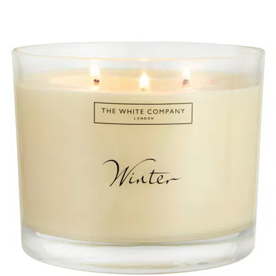 The White Company Winter Large Candle 770g In Neutral