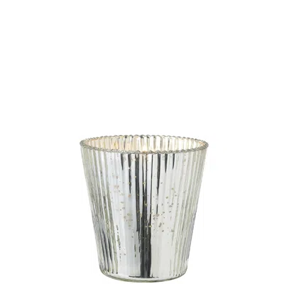 The White Company Winter Mercury Luxury Votive Candle 95g In Metallic