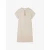 THE WHITE COMPANY THE WHITE COMPANY WOMEN'S FLAX RELAXED-FIT PINTUCK LINEN MINI DRESS