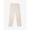 The White Company Womens Shell Marlow Straight-leg Mid-rise Stretch-cotton Jeans In Shell