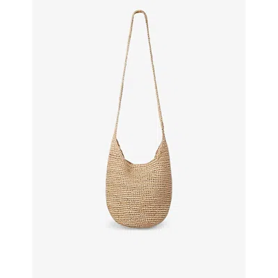 The White Company Womens Tural Simple Raffia Cross-body Bag In Brown