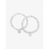 The White Company Womens Silver Shell Beaded Gold-plated Brass Bracelet Set Of Two