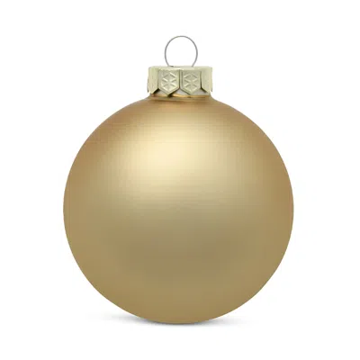 The Whitehurst Company, Llc 4 Glass Ornament, Set Of 6 In Gold