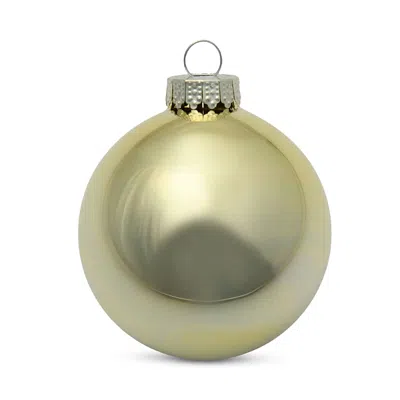 The Whitehurst Company, Llc 4 Glass Ornament, Set Of 6 In Gold