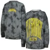THE WILD COLLECTIVE THE WILD COLLECTIVE CHARCOAL PITTSBURGH PIRATES OVERDYED PULLOVER SWEATSHIRT