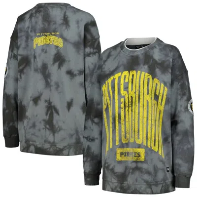 The Wild Collective Charcoal Pittsburgh Pirates Overdyed Pullover Sweatshirt