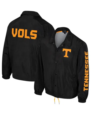 THE WILD COLLECTIVE MEN'S AND WOMEN'S BLACK TENNESSEE VOLUNTEERS COACHES FULL-SNAP JACKET