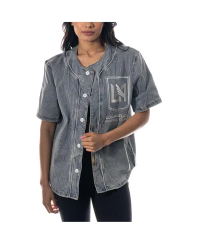The Wild Collective Men's And Women's Blue Lafc Denim Button-up Shirt