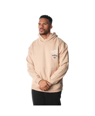 The Wild Collective Men's And Women's Cream Baltimore Ravens Fleece Pullover Hoodie