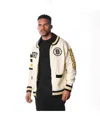 The Wild Collective Men's And Women's Cream Boston Bruins Jacquard Full-zip Sweater In Cream