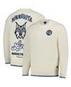 The Wild Collective Men's And Women's Cream Minnesota Lynx Jacquard Pullover Sweater In Neutral