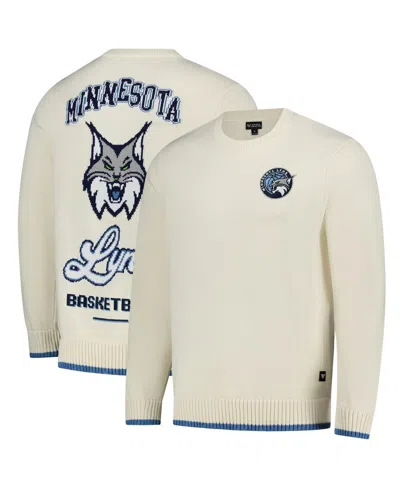 The Wild Collective Men's And Women's Cream Minnesota Lynx Jacquard Pullover Sweater In Neutral