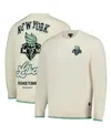 The Wild Collective Men's And Women's Cream New York Liberty Jacquard Pullover Sweater In Cream