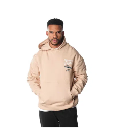 THE WILD COLLECTIVE MEN'S AND WOMEN'S CREAM PHILADELPHIA EAGLES FLEECE PULLOVER HOODIE