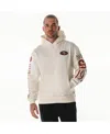 The Wild Collective Men's And Women's Cream San Francisco 49ers Stacked Graphic Sleeve Fleece Hoodie In Neutral