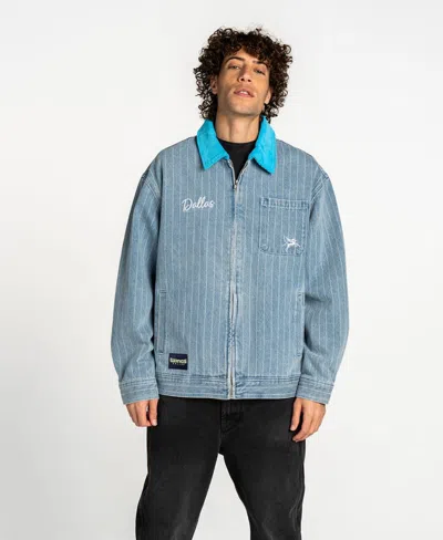 The Wild Collective Men's And Women's Denim Dallas Wings Conductor Full-zip Jacket In Blue