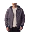 The Wild Collective Men's And Women's Gray Buffalo Bills Corduroy Full-zip Bomber Hoodie Jacket In Gray