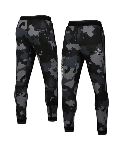 The Wild Collective Men's And Women's  Black Dallas Cowboys Camo Jogger Pants